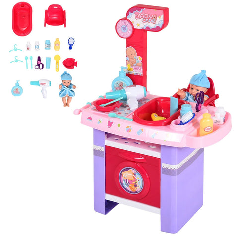 Rootz Doll Care Station - Roze - Pp, Abs - 20,47 cm x 12 cm x 28,34 cm