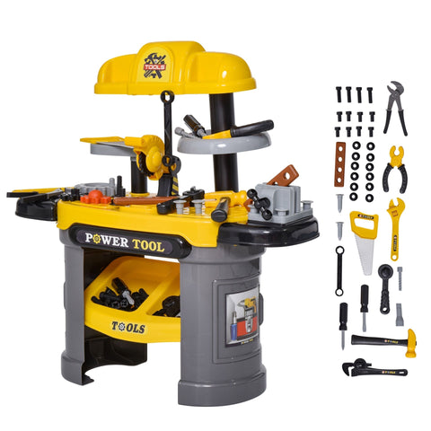 Rootz Kinderwerktafel - Geel, Grijs - Abs, Pp - 25,98 cm x 11,81 cm x 26,77 cm