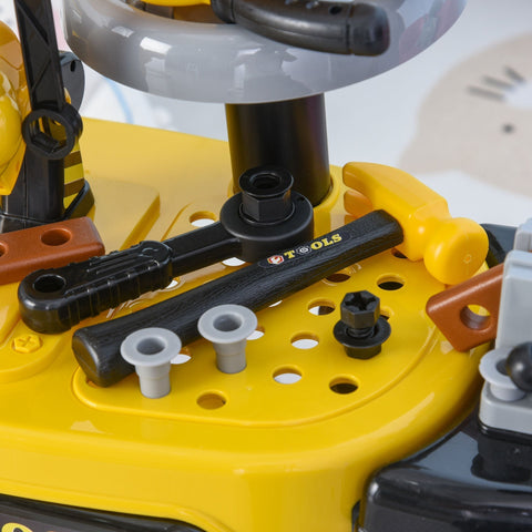 Rootz Kinderwerktafel - Geel, Grijs - Abs, Pp - 25,98 cm x 11,81 cm x 26,77 cm