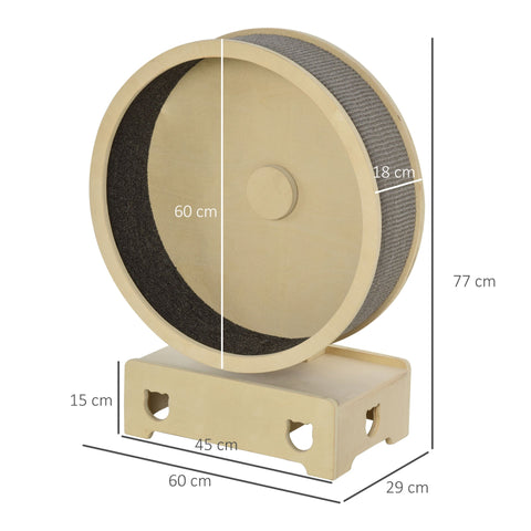 Rootz Ca Hometrainer met Tapijt - Grijs - Board, Sisal, Stof - 23,62 cm x 11,41 cm x 30,31 cm