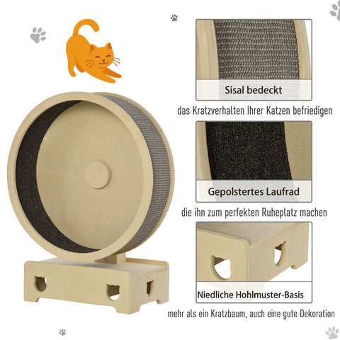 Rootz Ca Hometrainer met Tapijt - Grijs - Board, Sisal, Stof - 23,62 cm x 11,41 cm x 30,31 cm