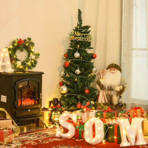 Rootz Artificial Christmas Tree - Green - PVC, Plastic, Metal - 12.59 cm x 12.59 cm x 47.24 cm