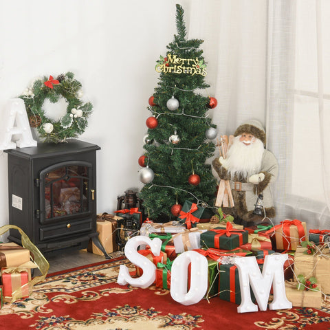 Rootz Artificial Christmas Tree - Green - PVC, Plastic, Metal - 12.59 cm x 12.59 cm x 47.24 cm