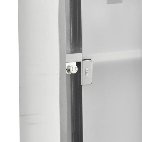 Rootz Medicine Cabinet - Silver - Stainless Steel, Glass - 7.87 cm x 4.72 cm x 22.83 cm