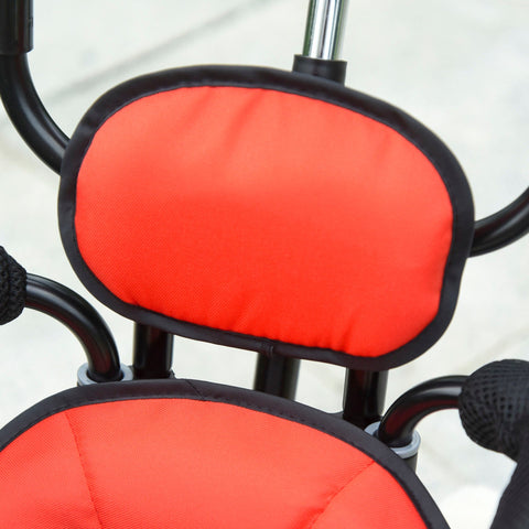 Rootz 2 in 1 Children's Tricycle - Red, Black - Metal, Plastic, Fabric - 30.7 cm x 18.5 cm x 38.97 cm