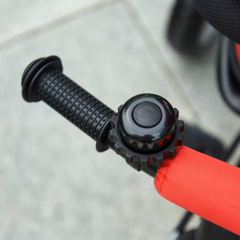 Rootz 2 in 1 Children's Tricycle - Red, Black - Metal, Plastic, Fabric - 30.7 cm x 18.5 cm x 38.97 cm