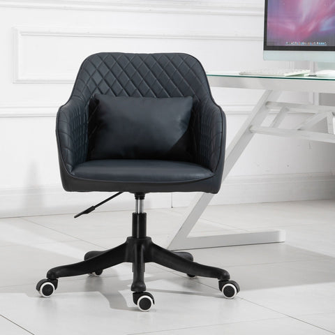 Rootz Massage Office Chair - Gray - Leather, Foam, Nylon - 21.65 cm x 25.59 cm x 31.1 cm