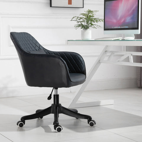 Rootz Massage Office Chair - Gray - Leather, Foam, Nylon - 21.65 cm x 25.59 cm x 31.1 cm