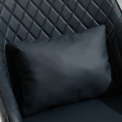 Rootz Massage Office Chair - Gray - Leather, Foam, Nylon - 21.65 cm x 25.59 cm x 31.1 cm