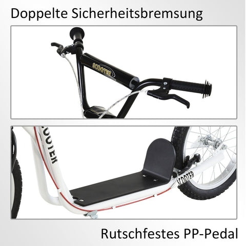 Rootz City Scooter - Wit - Staal, Aluminium, Rubber - 54,72 cm x 22,83 cm x 35,43 cm