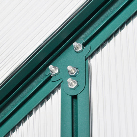 Rootz Greenhouse For The Garden - Transparent, Green - Pc, Aluminum - 74.8 cm x 74.8 cm x 86.61 cm