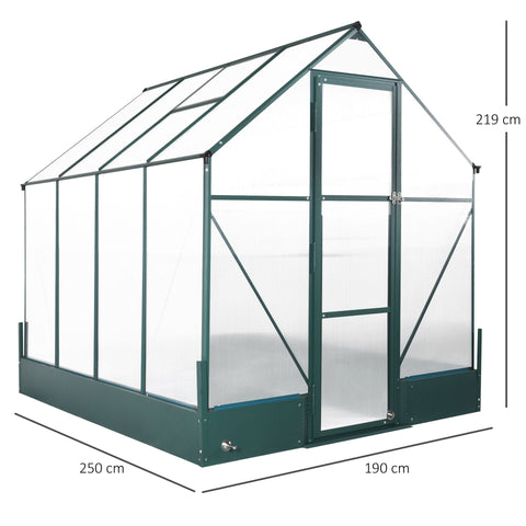 Rootz Greenhouse For - Transparant, Groen - Pc, Aluminium - 98,42 cm x 74,8 cm x 86,22 cm