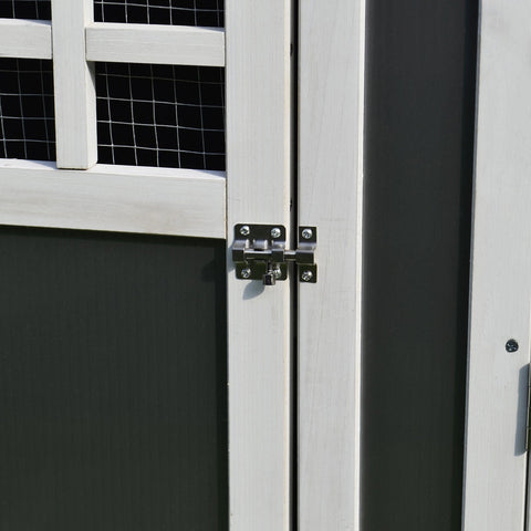 Rootz Hühnerstall – Grau, Weiß – Fichte – 62,99 cm x 29,52 cm x 31,49 cm