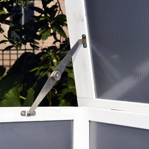 Rootz Hühnerstall – Grau, Weiß – Fichte – 62,99 cm x 29,52 cm x 31,49 cm