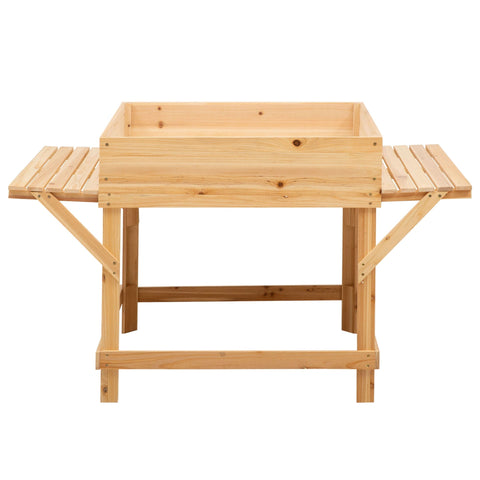 Rootz Hochbeet – Braun – Fichte, Stoff – 51,18 cm x 29,52 cm x 29,52 cm