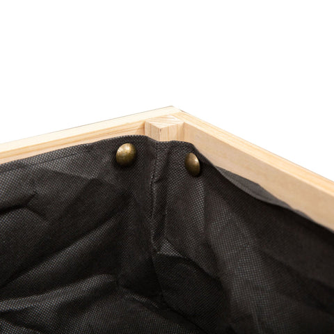 Rootz Hochbeet – Braun – Fichte, Stoff – 51,18 cm x 29,52 cm x 29,52 cm