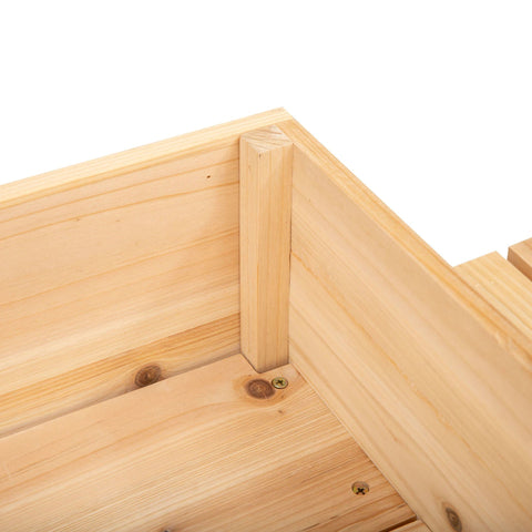 Rootz Hochbeet – Braun – Fichte, Stoff – 51,18 cm x 29,52 cm x 29,52 cm