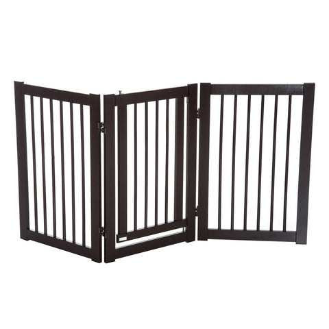 Rootz Barrier Grid For Dogs - Brown - Engineered Wood - 61.02cm x 0.59cm x 29.92cm