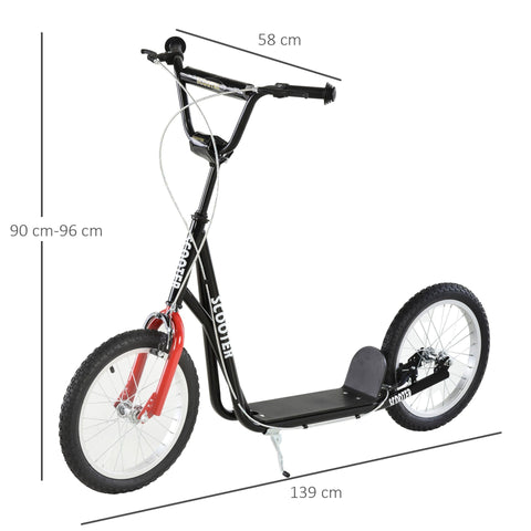 Rootz Scooter – Schwarz – Stahl, Aluminium, Gummi – 54,72 cm x 22,83 cm x 37,79 cm