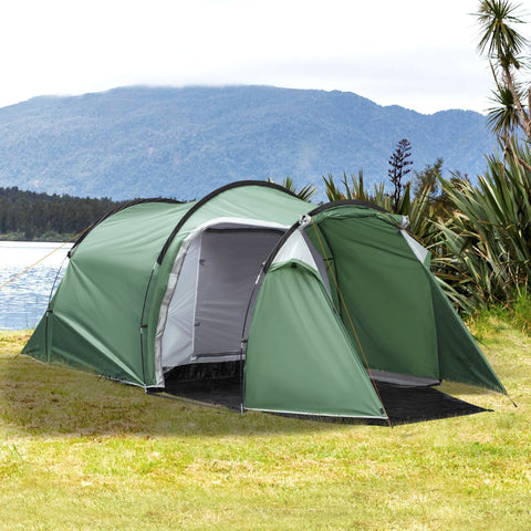Rootz Campingzelt – Grün, Schwarz – Polyester, Pe, Fiberglas – 167,71 cm x 81,1 cm x 60,62 cm