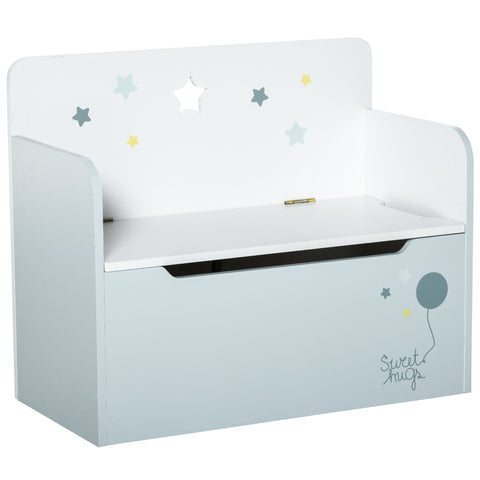 Rootz Child Seat Bench - Blue - Manufactured Wood - 23.62 cm x 11.81 cm x 19.68 cm