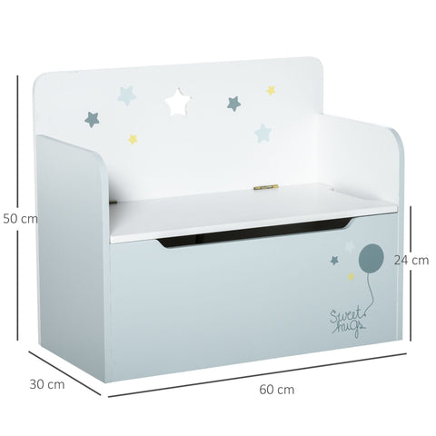 Rootz Child Seat Bench - Blue - Manufactured Wood - 23.62 cm x 11.81 cm x 19.68 cm