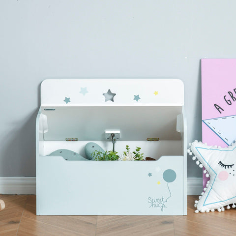 Rootz Child Seat Bench - Blue - Manufactured Wood - 23.62 cm x 11.81 cm x 19.68 cm