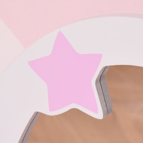 Rootz 2-delige kaptafel voor kinderen - roze, wit - bewerkt hout, acryl - 19,29 cm x 13,38 cm x 35,43 cm