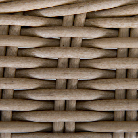 Rootz Rattan Lounger - Beige, Cream - Steel, Rattan, Polyester - 28.34 cm x 77.95 cm x 11.81 cm