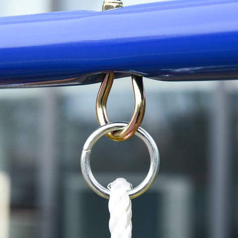 Rootz Kinderschaukel – Rot, Gelb, Blau – Metall, Pe – 114,17 cm x 70,86 cm x 77,16 cm