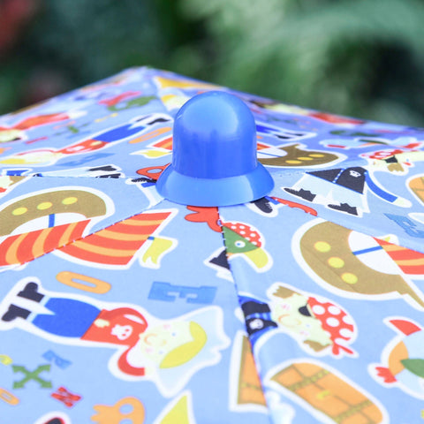 Rootz 4-delige Kinderzitgroep Tuintafel - Blauw - Metaal, Polyester - 19,68 cm x 19,68 cm x 18,11 cm