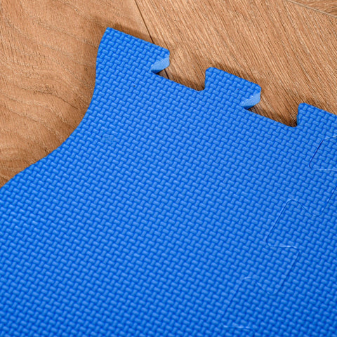 Rootz Kinderspeeltapijt - Blauw, Oranje, Bruin - Eva - 47,24 cm x 35,62 cm x 6,49 cm