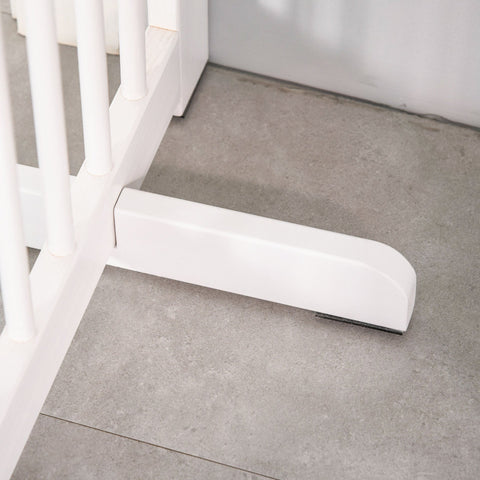 Rootz Hondenhekje - Wit - Dennenhout - 86,61 cm x 14,17 cm x 35,82 cm