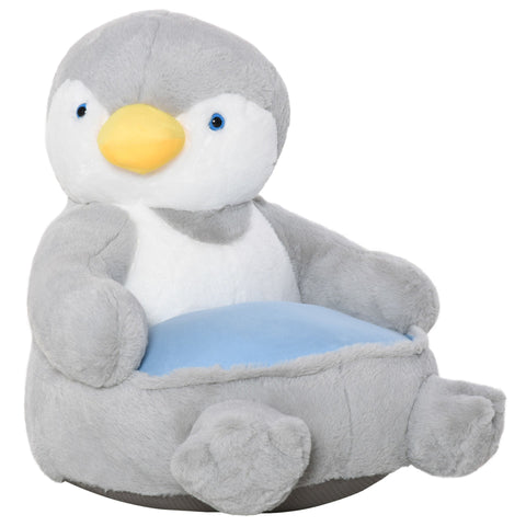 Rootz Plush High Chair - Grijs, Blauw - Polyester, Synthetische Wol - 23,22 cm x 19,68 cm x 23,22 cm