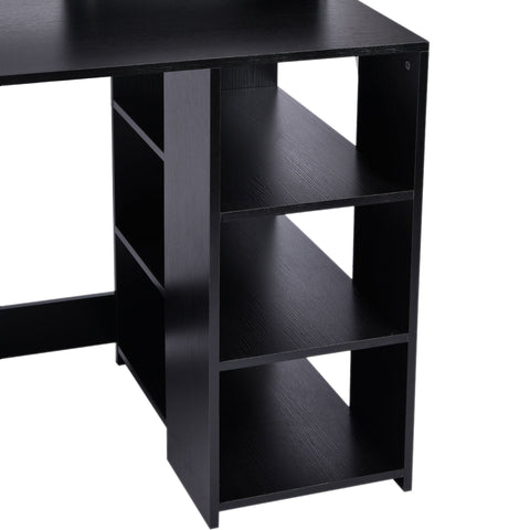 Rootz Desk Computer Table - Black - Manufactured Wood, Metal - 53.93 cm x 21.65 cm x 36.22 cm