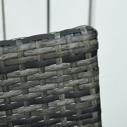 Rootz 5-piece Garden Set with Cushions - Gray - Pp, Metal, Polyester - 24.8 cm x cm x 29.92 cm