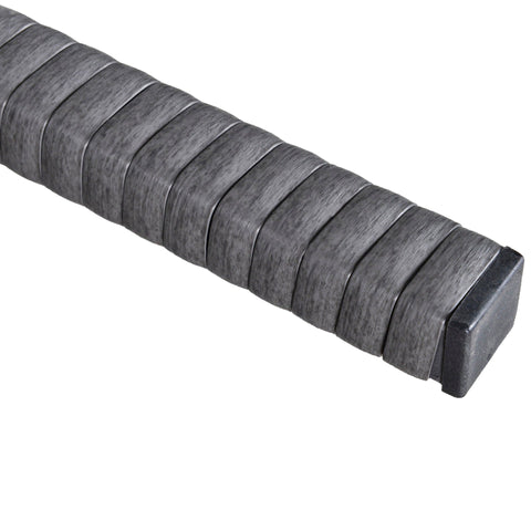 Rootz Sofa with Pouf - Gray - Pe, Steel - cm x 22.44 cm x 44.09 cm