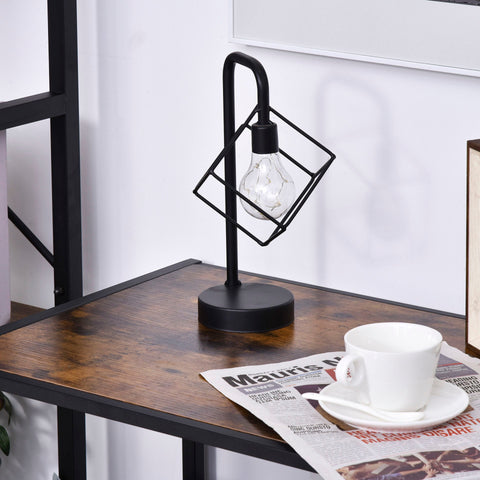 Rootz Side table with drawer - Black, Brown - Chipboard, Steel Frame - 28.74 cm x 17.91 cm x 29.92 cm