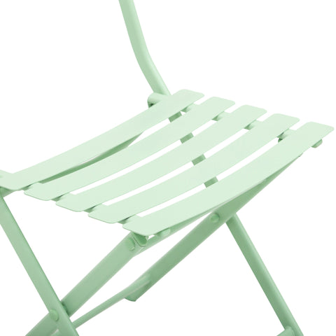 Rootz Garden set of metal furniture - Green - Metal - 23.62 cm x cm x 27.95 cm