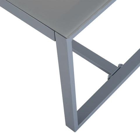 Rootz 4-part. Garden furniture set - Gray - Metal, Pe Rattan, Polyester - cm x 44.09 cm x 29.92 cm