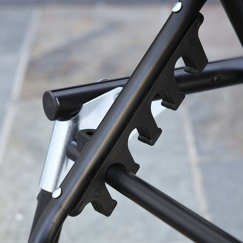 Rootz Lounger 5-way adjustable - Dark gray - Aluminium, Texteline - 64.56 cm x 25.98 cm x 33.26 cm