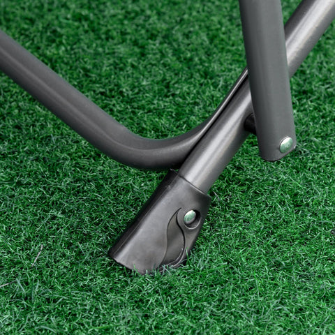 Rootz Director's Chair Foldable - White, Green - Oxford, Metal, Polyester - 32.67 cm x 25.19 cm x 35.43 cm