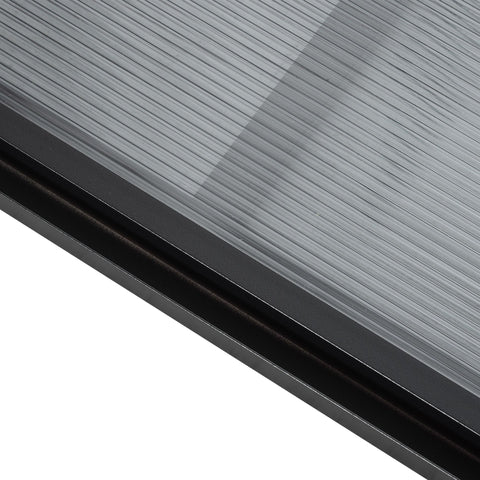 Rootz Garden Pavilion - Gray - Aluminum, Pc Plate - 118.11 cm x 118.11 cm x 88.58 cm