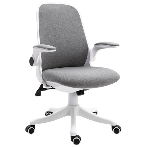 Rootz Office chair - Grey, White - Foam, PVC, Nylon - 24.6 cm x 23.62 cm x 38.58 cm