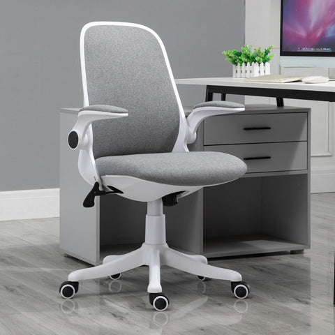 Rootz Office chair - Grey, White - Foam, PVC, Nylon - 24.6 cm x 23.62 cm x 38.58 cm