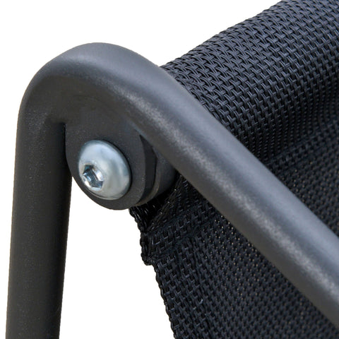 Rootz 4 Piece Garden Set Lounger - Grey, Black - Metal, Polyester, Foam - cm x 55.11 cm x 29.13 cm