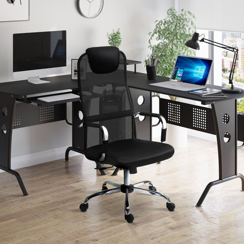 Rootz Office Chair - Black - Foam, Nylon, Steel - cm x 25.78 cm x 46.06 cm