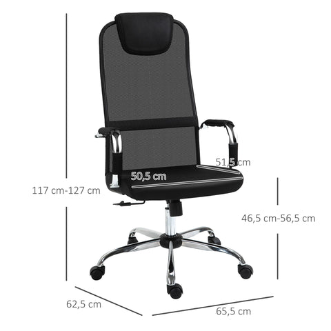 Rootz Office Chair - Black - Foam, Nylon, Steel - cm x 25.78 cm x 46.06 cm