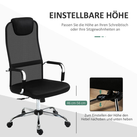 Rootz Office Chair - Black - Foam, Nylon, Steel - cm x 25.78 cm x 46.06 cm