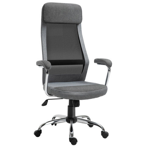 Rootz Office Chair with Ergonomic Design - Light Grey, Black - Foam, Nylon, Steel - cm x 25.59 cm x 46.85 cm
